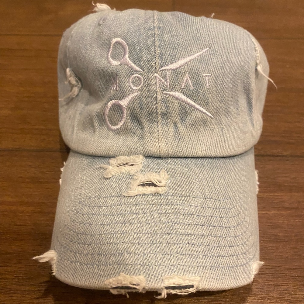 Monat Custom Distressed Denim Hat - image 2